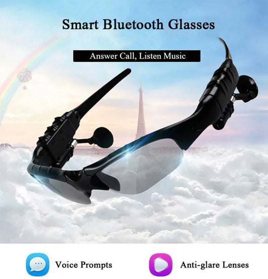 Gutsy Man Sports Bluetooth Sunglasses: Wireless Headset, Polarized Driving Lens, MP3 Player, Ideal for Outdoor Activities"