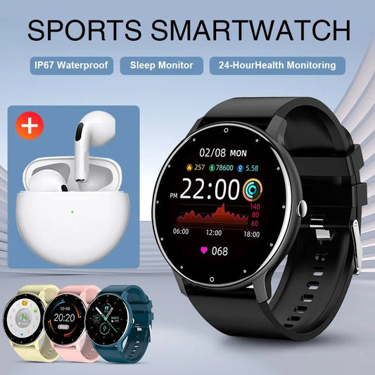 LIGE 2024 New Men Smart Watch for Android IOS Multifunctional