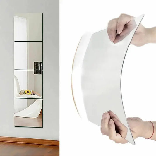 3D Self-adhesive Mirror Stickers Flexible