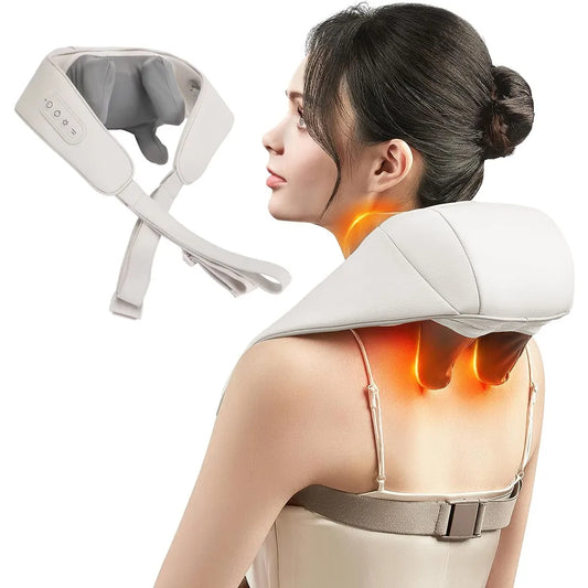 Shawl neck and Shoulder massager to relieve pain.