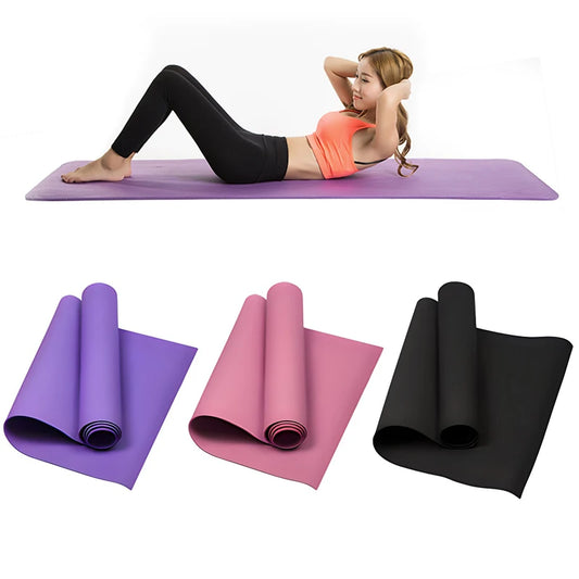 4MM Thick EVA Yoga Mat: Anti-slip, comfortable, and versatile fitness equipment for yoga, Pilates, and gymnastics.