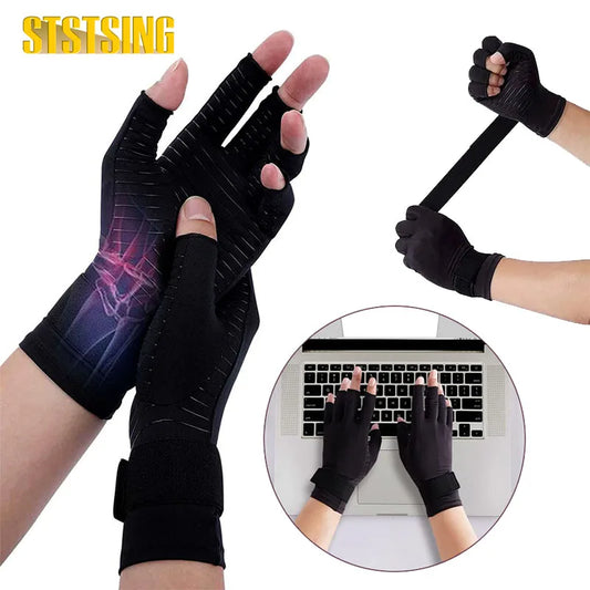 Copper Compression Gloves for Hand pain, Reduce Swelling, & Enhance Typing Efficiency