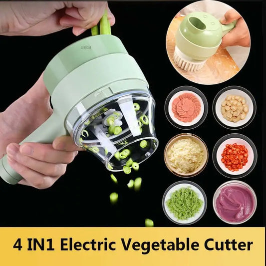 4 in 1 electric vegetable slicer USB Rechargeable Portable